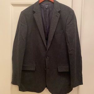 Charcoal gray men’s suit jacket